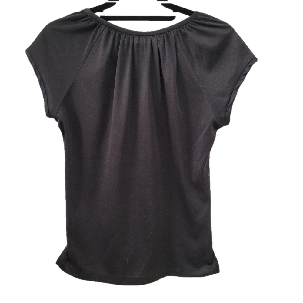Black short sleeve blouse small
